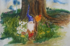 Wichtel Aquarell